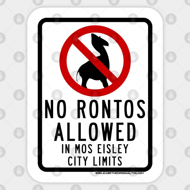 No Rontos Sign Sticker by doubleofive